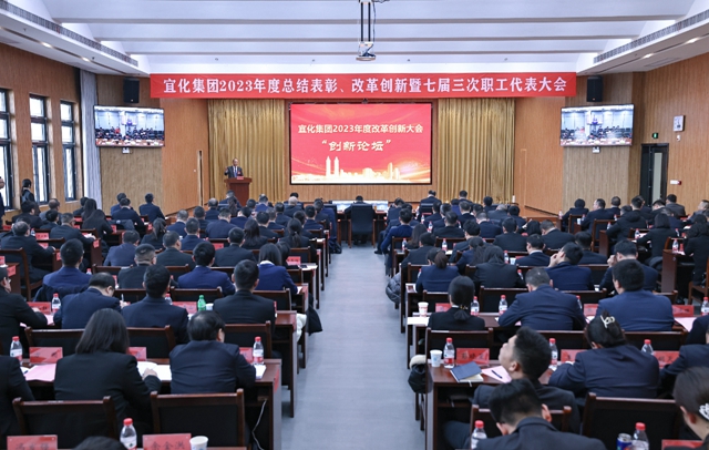 王大真總結講話 宜化集團2023年度總結表彰、改革創(chuàng)新暨七屆三次職工代表大會勝利閉幕(圖3)