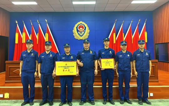 新疆宜化代表隊(duì)在自治區(qū)消防比武競賽中勇奪佳績(圖1)